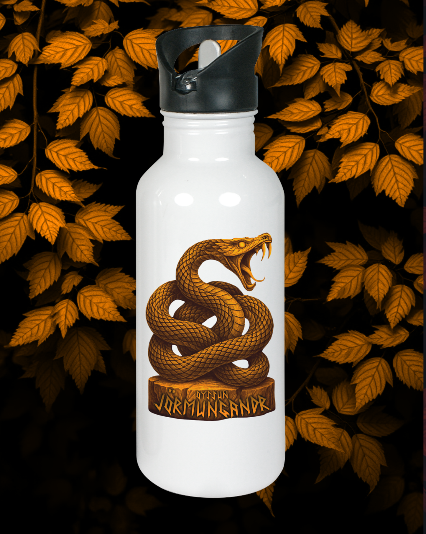 Jörmungandr - Edelstahl-Trinkflasche - Oyssun