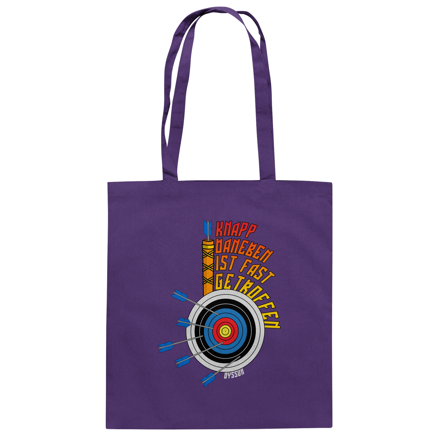 Bogenschießen - Knapp daneben - ist fast getroffen - Baumwolltasche