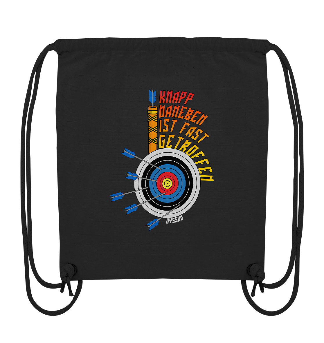Bogenschießen - Knapp daneben - ist fast getroffen - Organic Gym-Bag