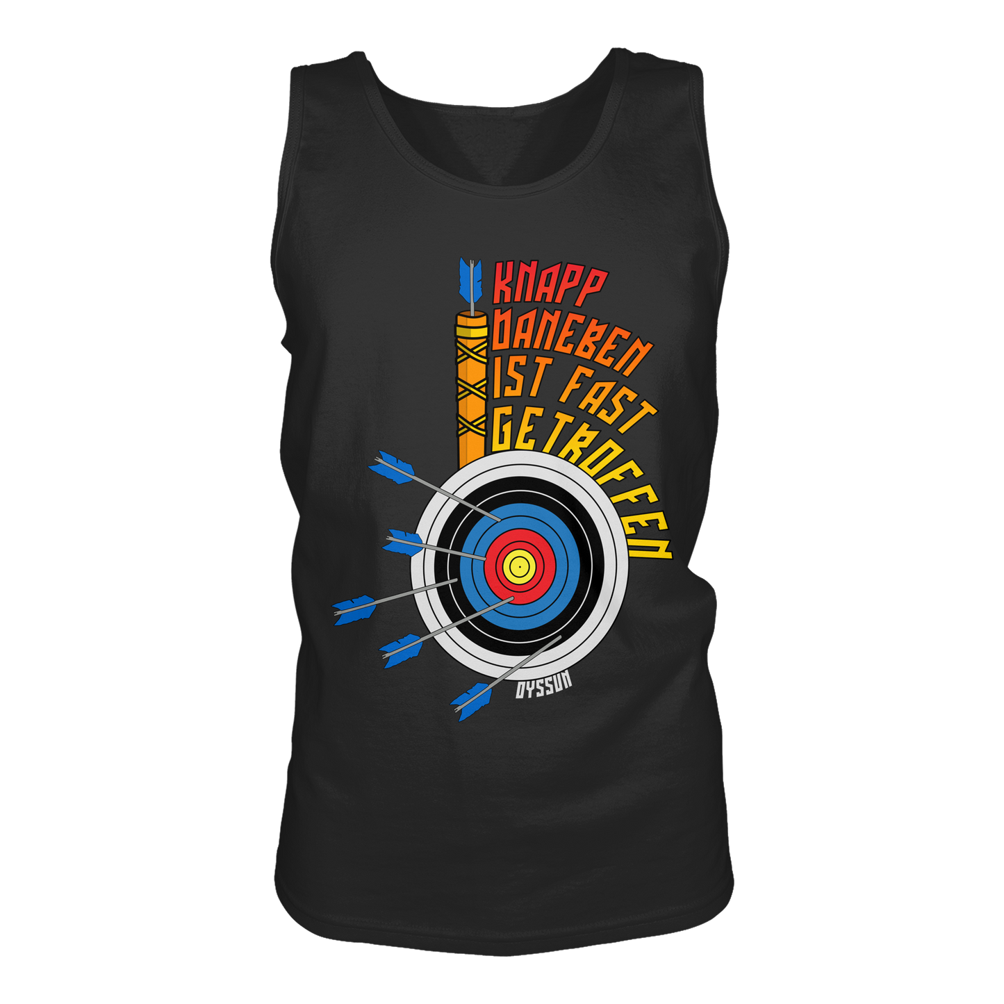 Bogenschießen - Knapp daneben - ist fast getroffen - Tank-Top