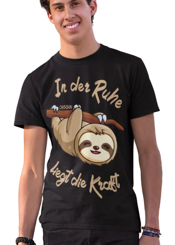 Faultier - In der Ruhe liegt die Kraft - Premium Shirt - Oyssun