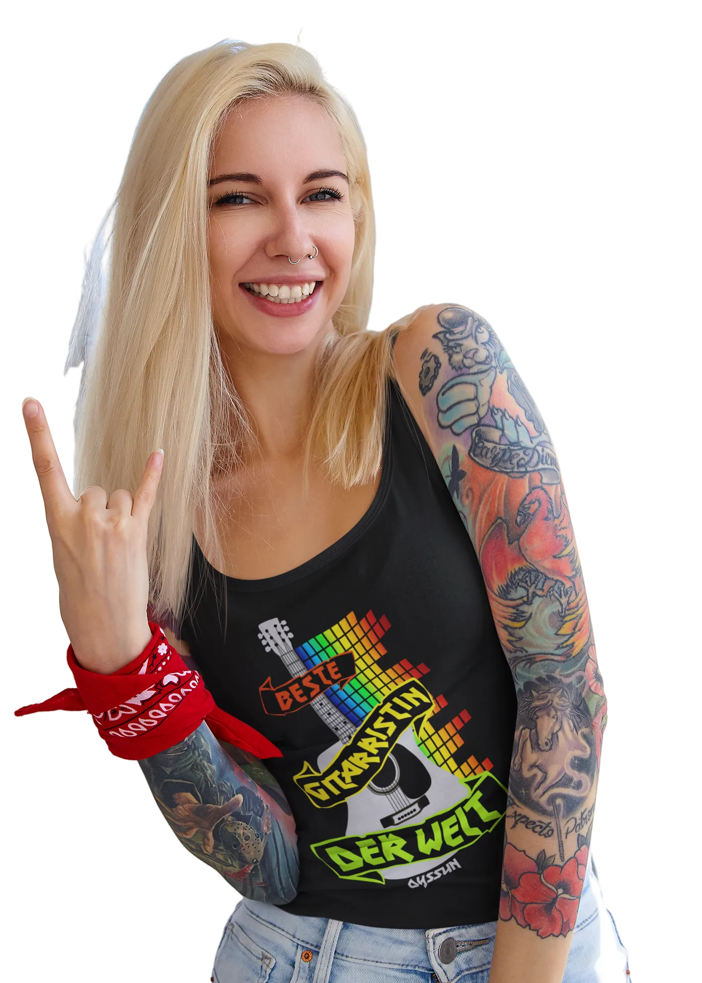 Die Beste Gitarristin der Welt - Ladies Tank-Top - Oyssun