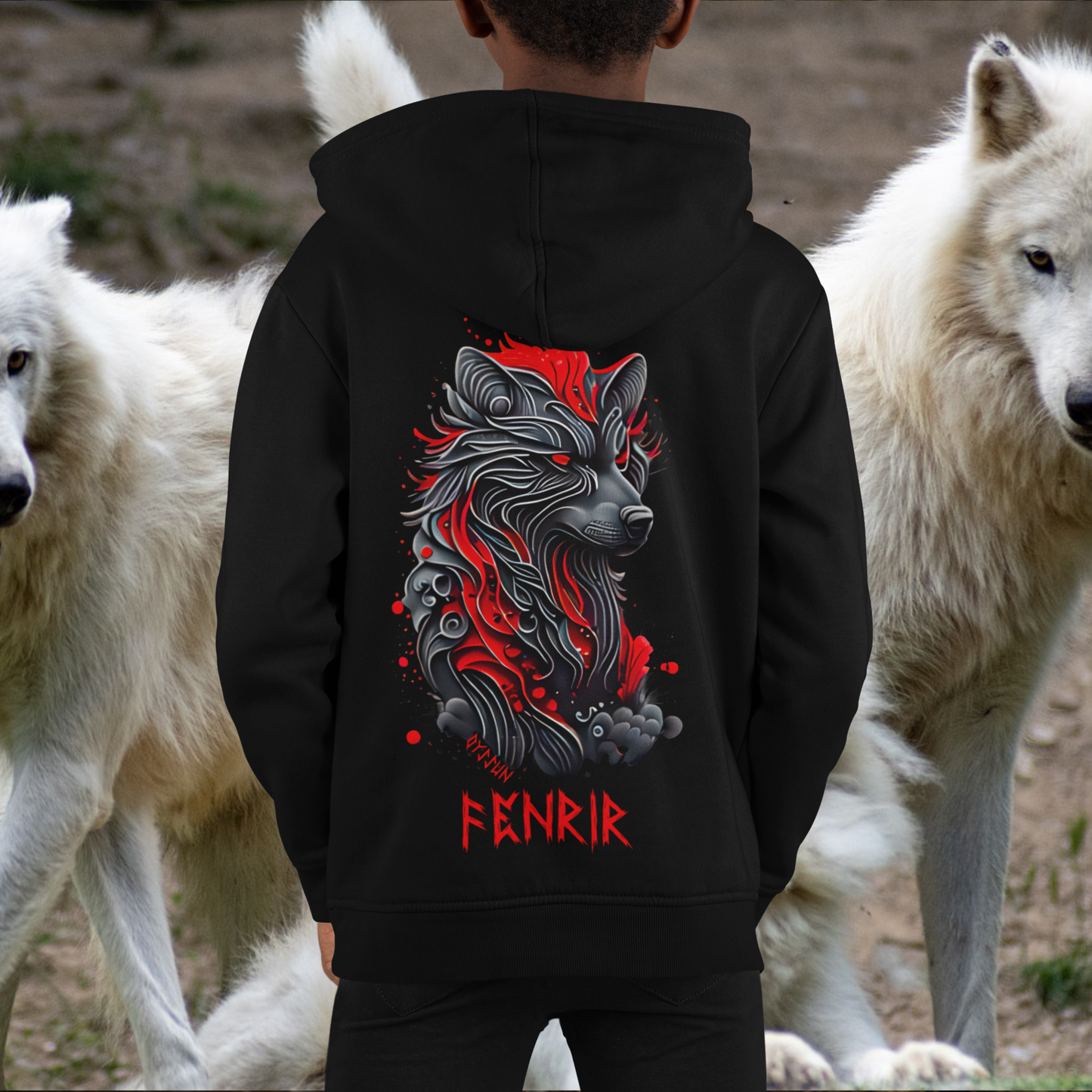 Fenrir - Fenris Wolf - Kids Premium Hoodie