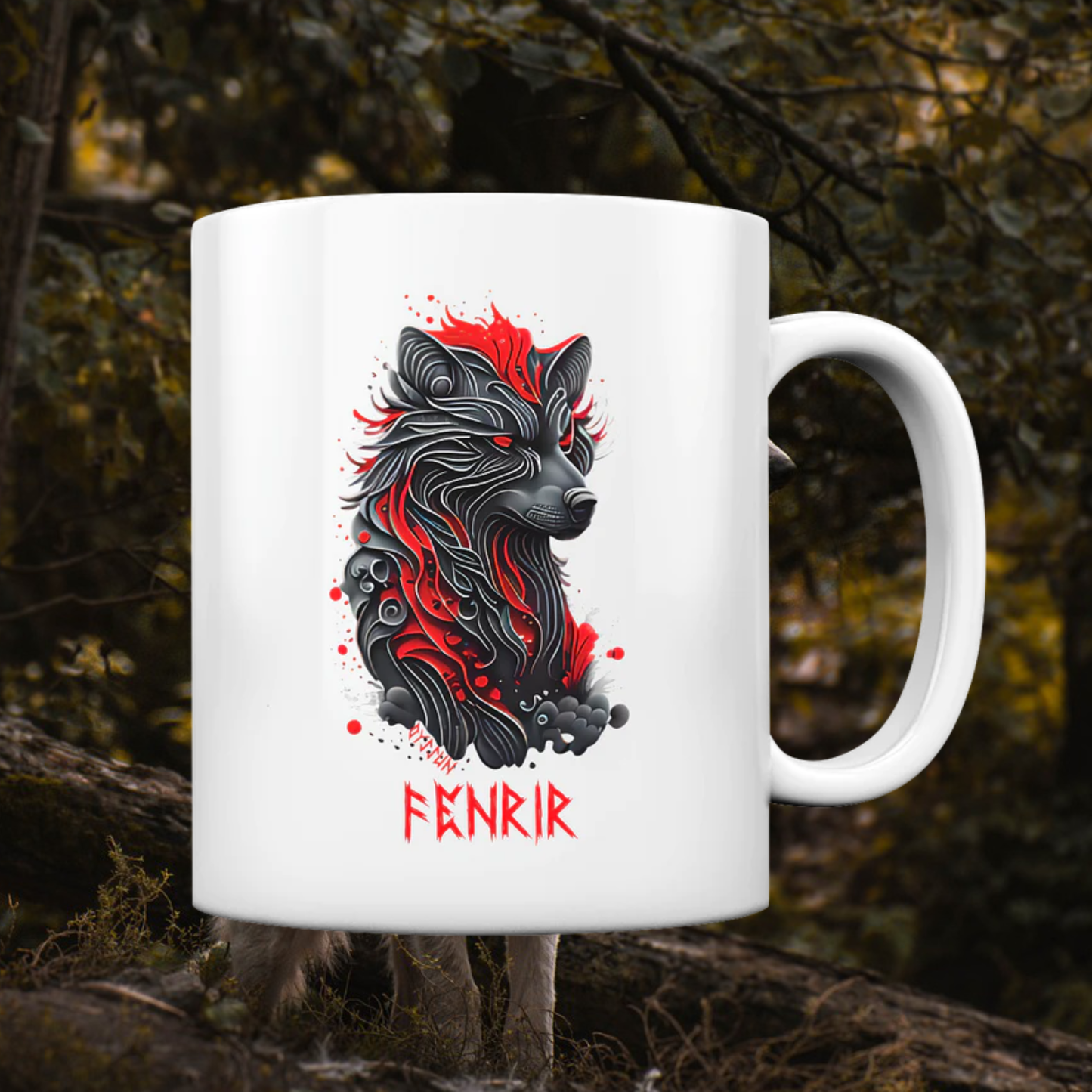 Fenrir - Fenriswolf - Tasse (In 7 Farben)