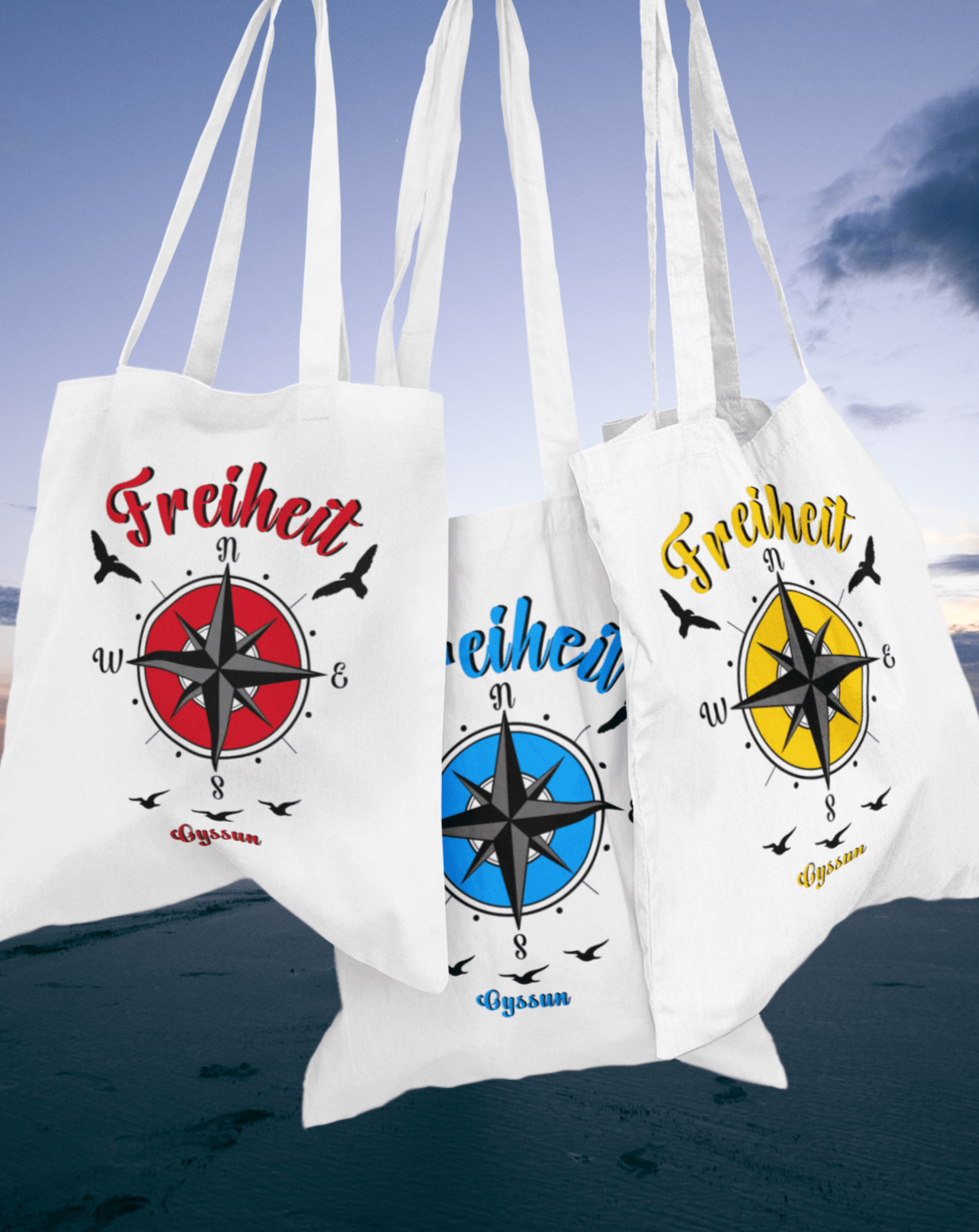 Freiheit - Baumwolltasche - Oyssun