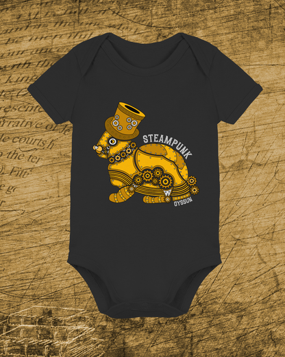Steampunk Hase  - Organic Baby Bodysuit