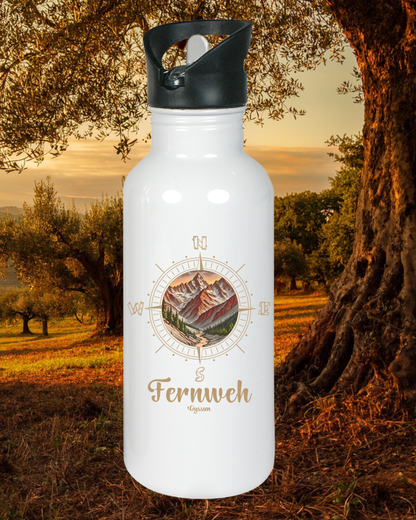 Fernweh - Edelstahl-Trinkflasche - Oyssun