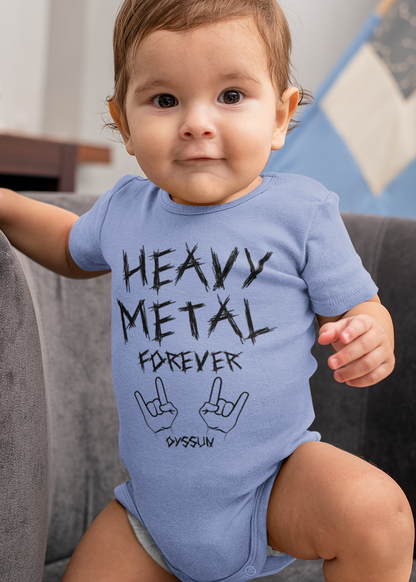 Heavy Metal Forever - Organic Baby Bodysuit - In 6 Designfarben