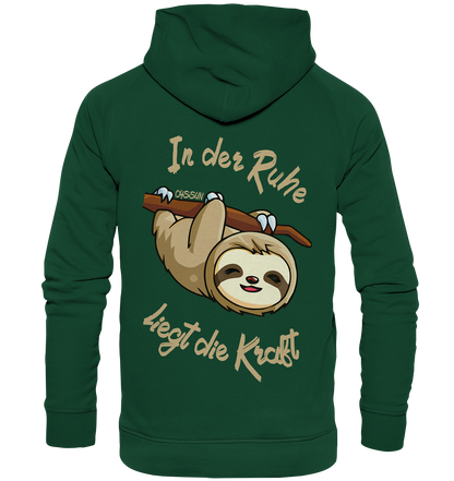 Sloth - There is strength in calmness - Kids Premium Hoodie