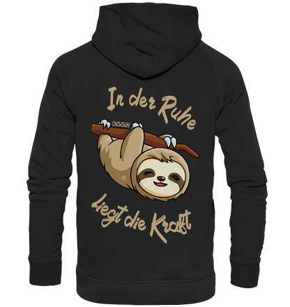 Sloth - There is strength in calmness - Kids Premium Hoodie