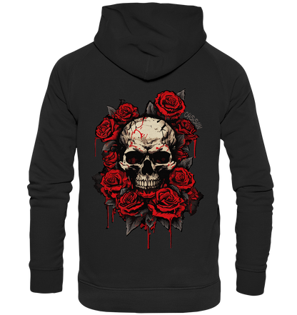 Totenkopf mit Rosen - Kids Premium Hoodie