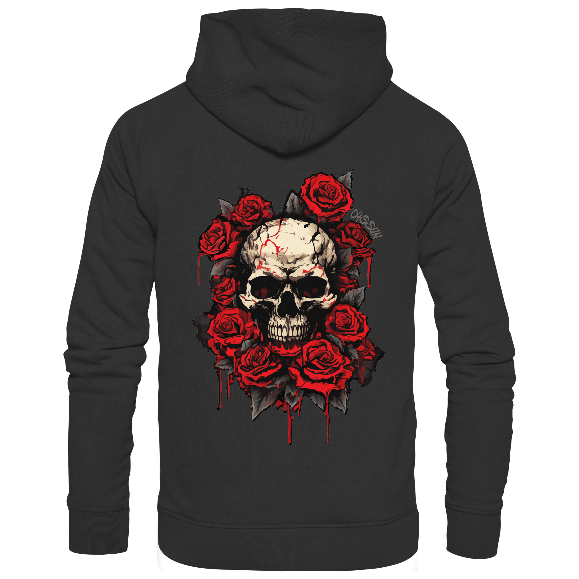 Totenkopf mit Rosen  - Kids Premium Hoodie - Oyssun