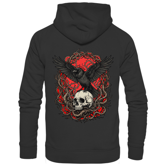 Rabe auf Totenschädel - Kids Premium Hoodie - Oyssun