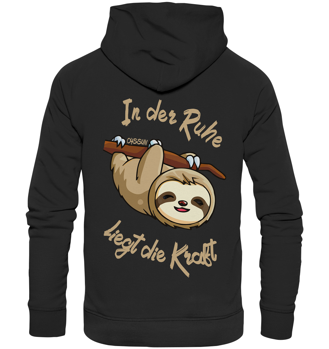 Sloth - There is strength in calmness - Organic Basic Hoodie