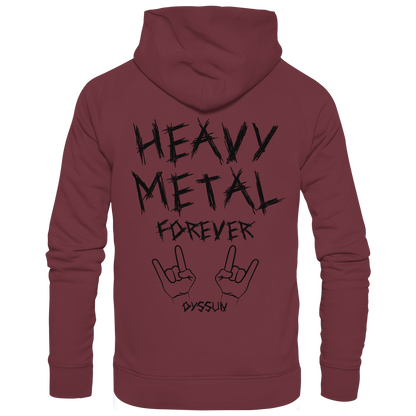Heavy Metal Forever - Organic Basic Hoodie - In 6 Designfarben