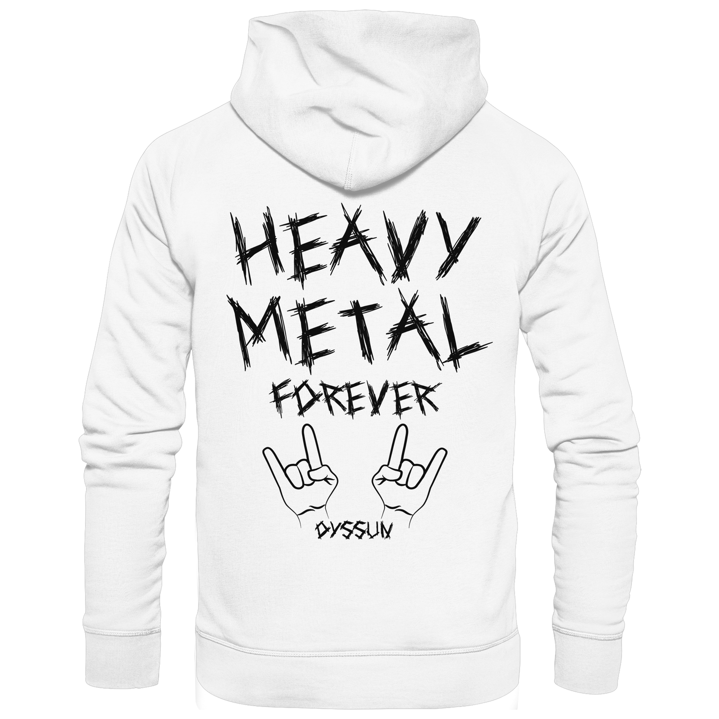 Heavy Metal Forever - Organic Basic Hoodie - In 6 Designfarben