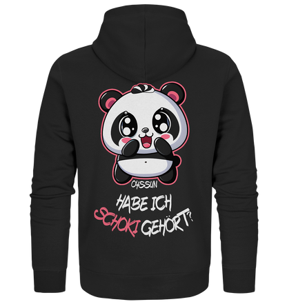 Schokipanda - Did I hear chocolate? - Organic Zipper