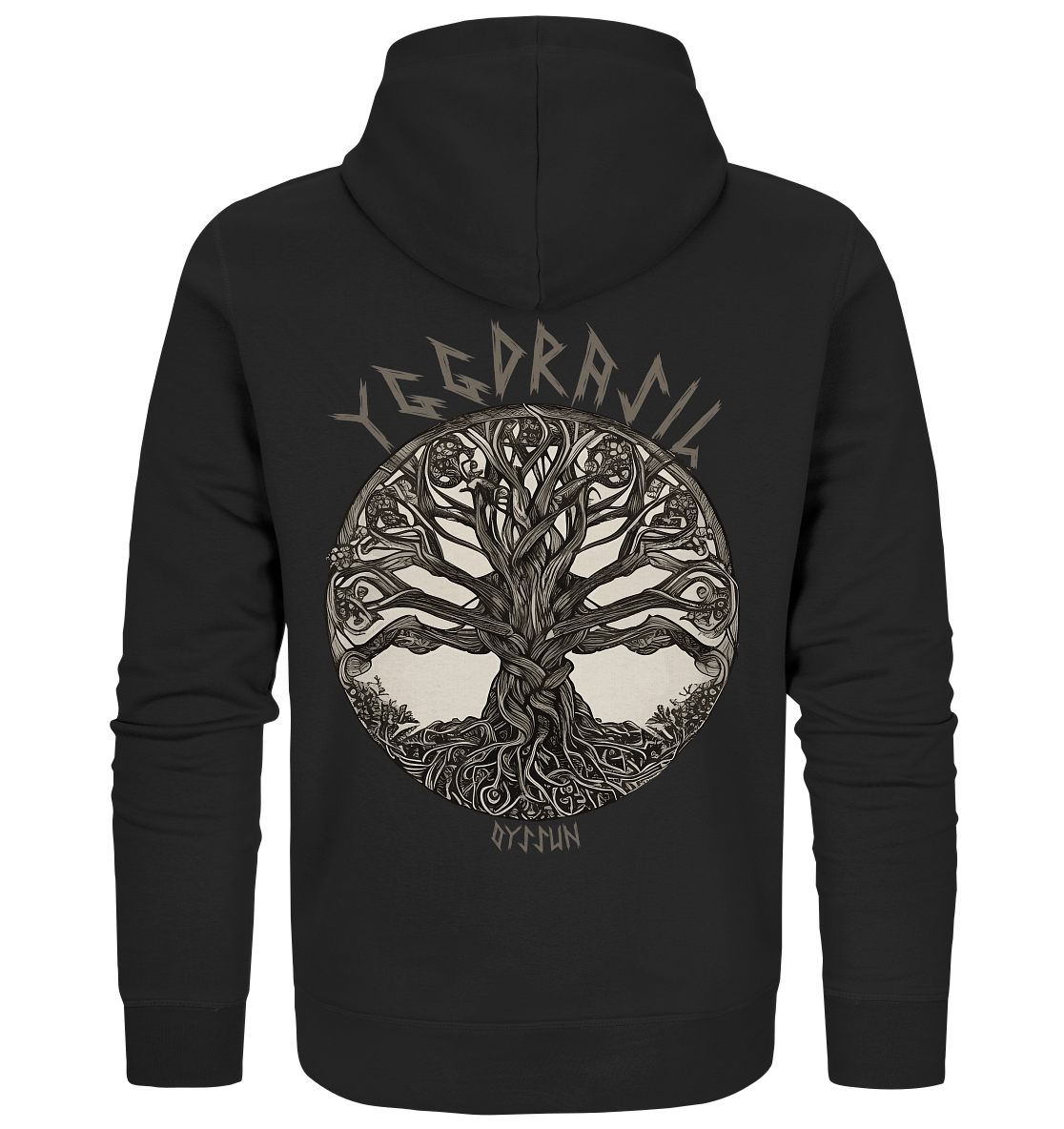 Yggdrasil - the world tree - Organic Zipper