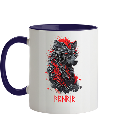 Fenrir - Fenriswolf - Tasse zweifarbig