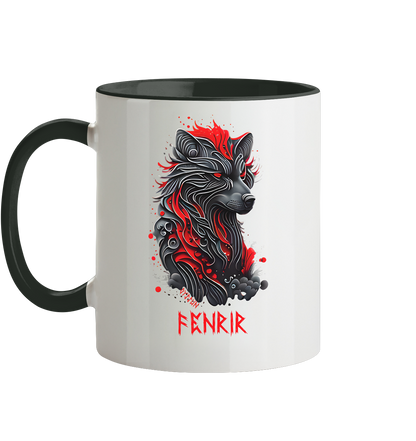 Fenrir - Fenriswolf - Tasse zweifarbig