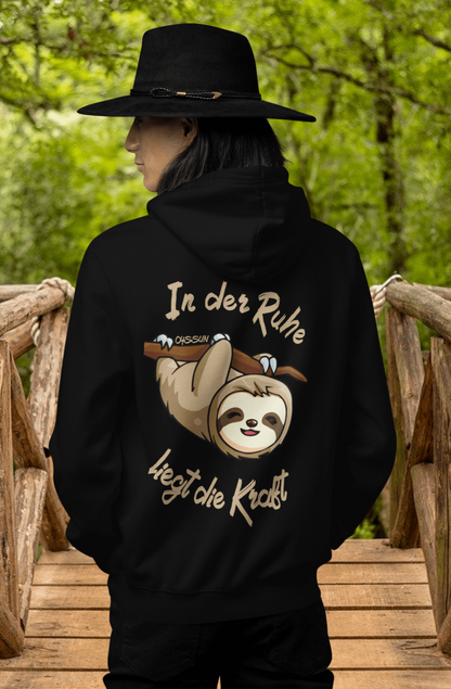 Sloth - There is strength in calmness - Organic Zipper