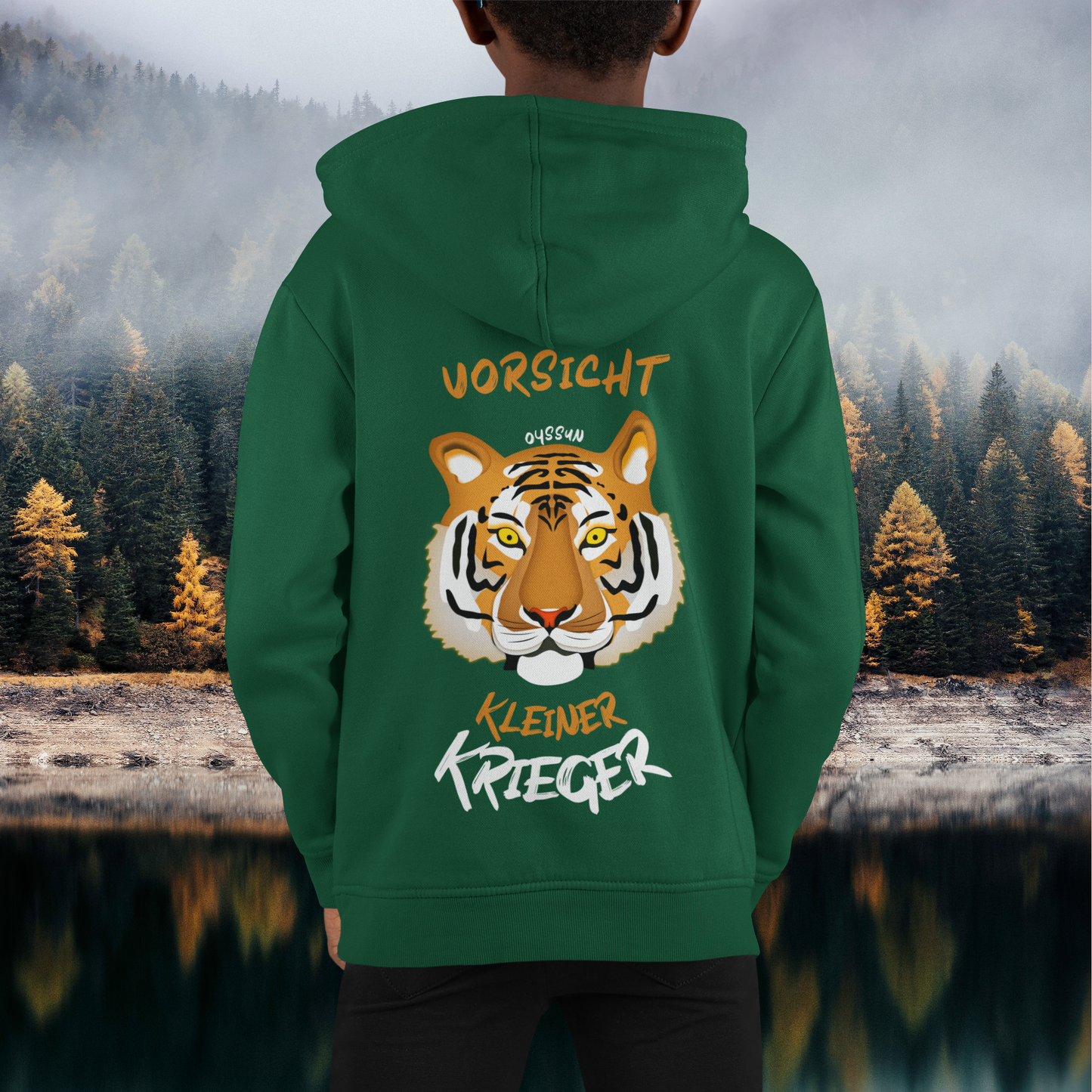 Caution - Little Warrior - Kids Premium Hoodie