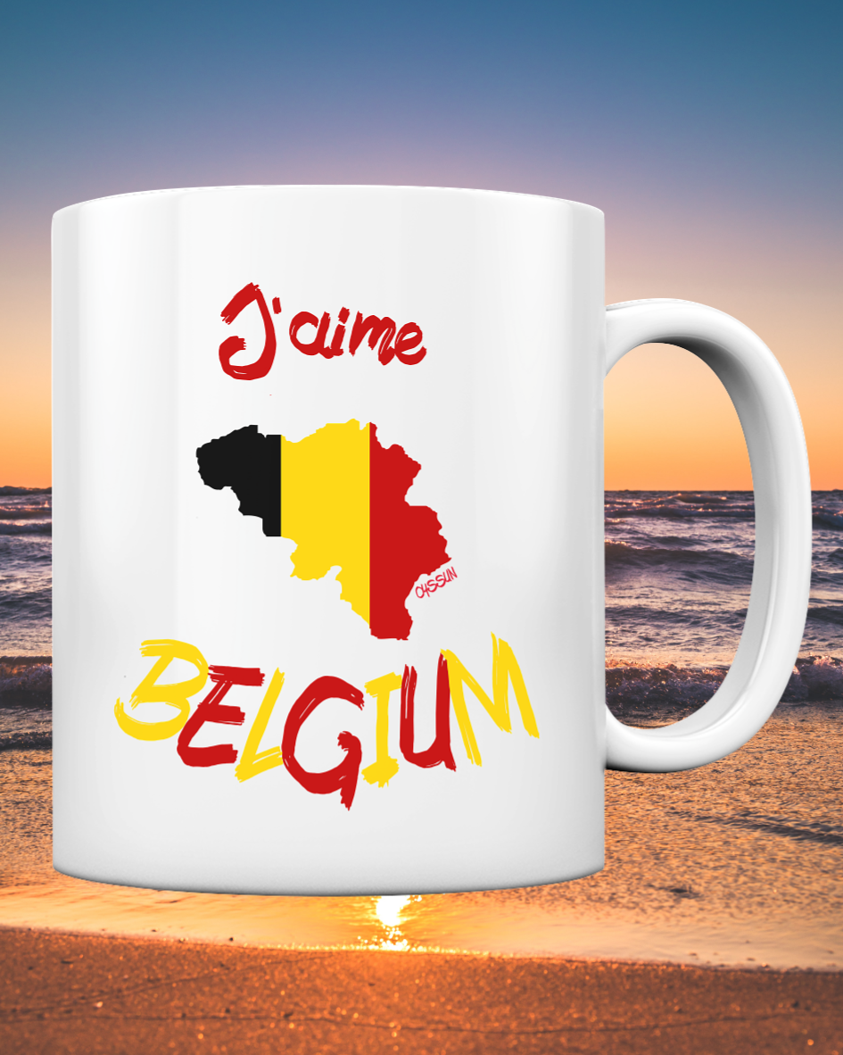 Ich liebe Belgien - Tasse einfarbig