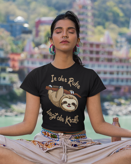 Sloth - There is strength in calmness - Ladies Organic Shirt 