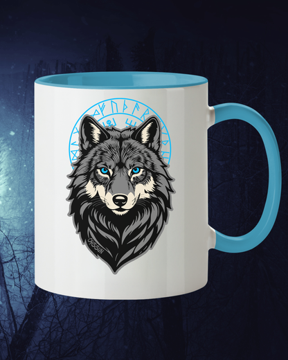 Wolf Odins - Tasse zweifarbig