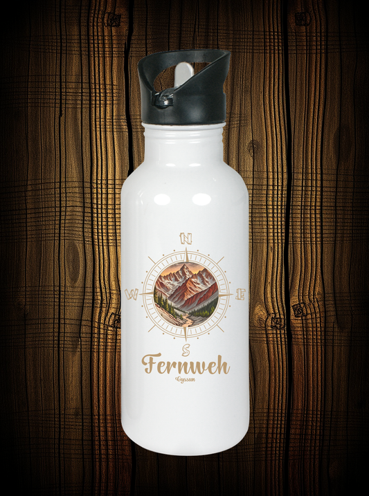 Fernweh - Edelstahl-Trinkflasche