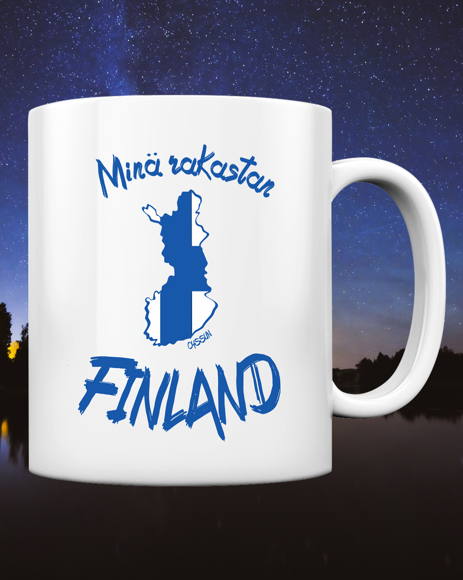 I love Finland - mug single colour 