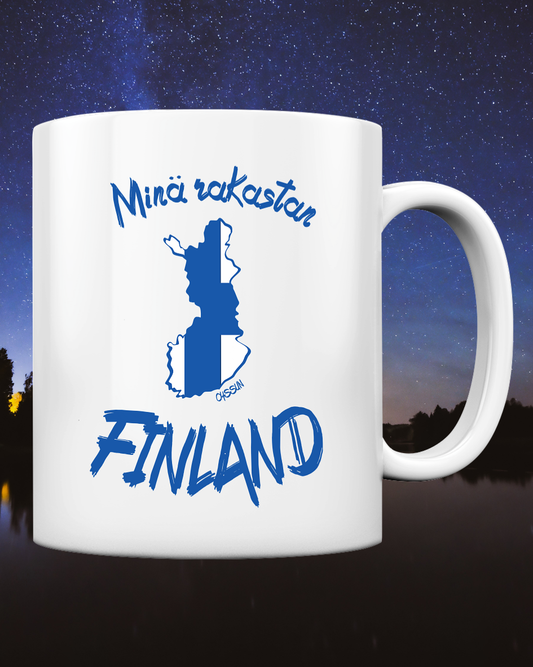 Ich liebe Finnland - Tasse einfarbig