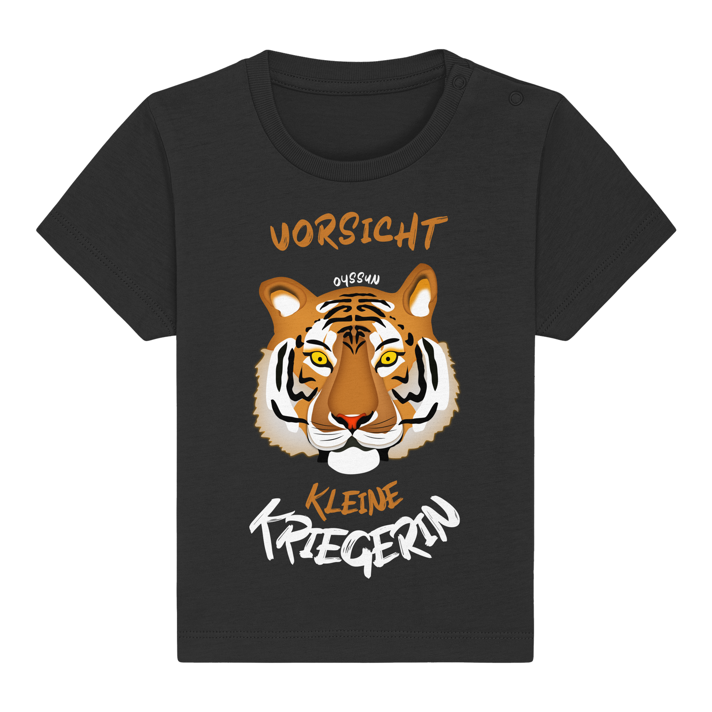 Vorsicht - Kleine Kriegerin - Baby Organic Shirt - Oyssun
