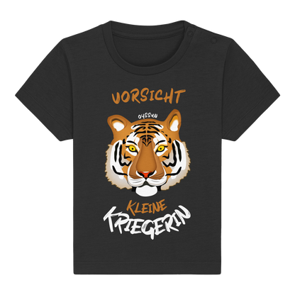 Vorsicht - Kleine Kriegerin - Baby Organic Shirt - Oyssun