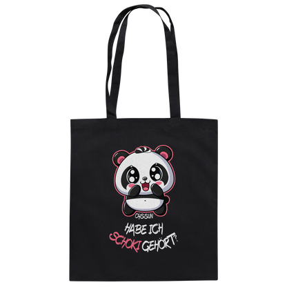 Schokipanda - Habe ich Schoki gehört?  - Baumwolltasche - Oyssun