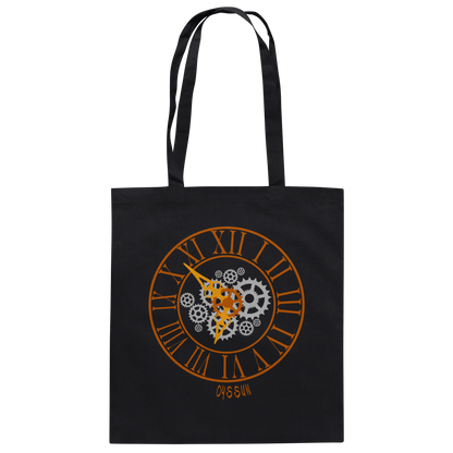 Steampunk Uhr - Baumwolltasche