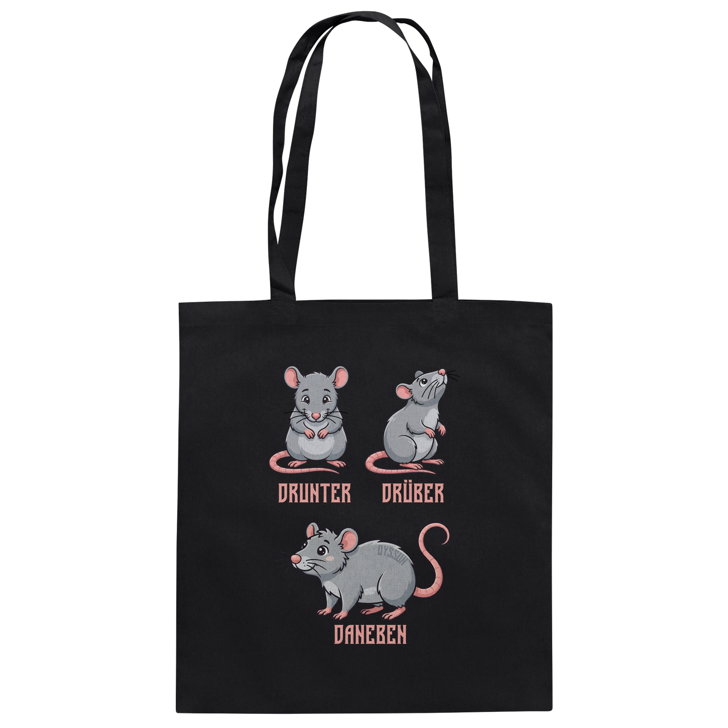 Drunter Drüber Daneben - Baumwolltasche
