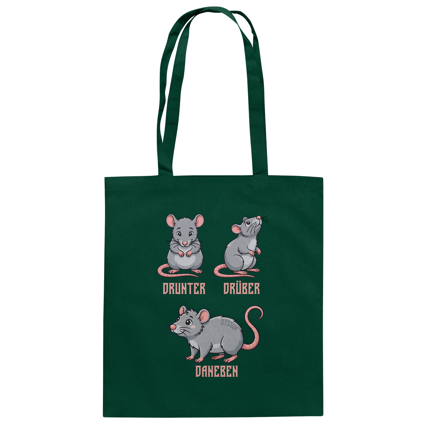 Drunter Drüber Daneben - Baumwolltasche