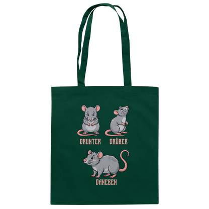 Drunter Drüber Daneben - Baumwolltasche