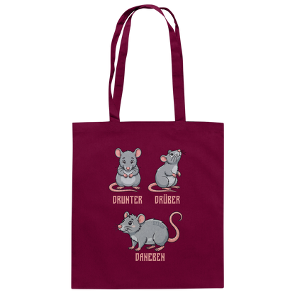 Drunter Drüber Daneben - Baumwolltasche