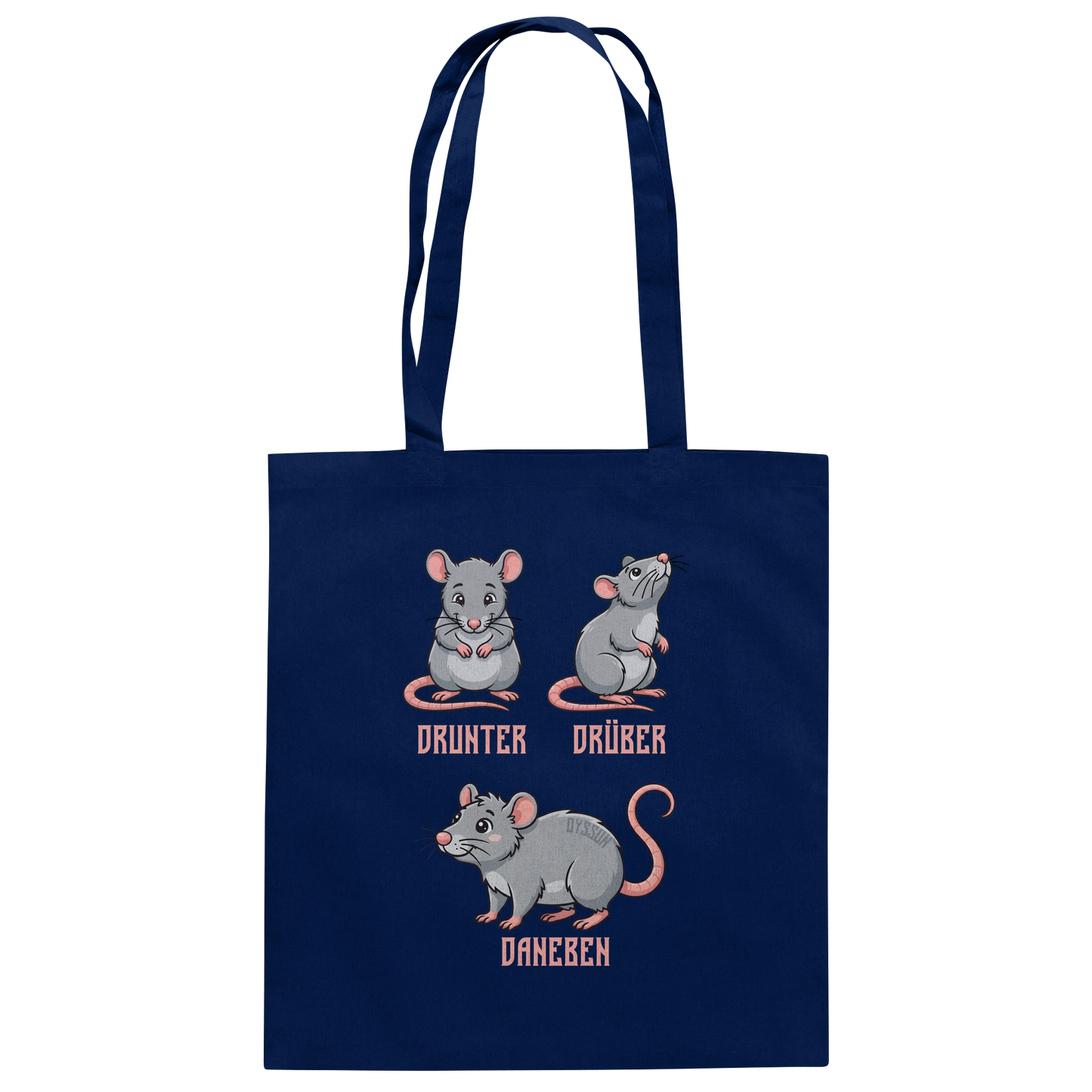 Drunter Drüber Daneben - Baumwolltasche