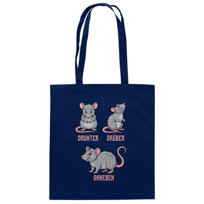 Drunter Drüber Daneben - Baumwolltasche