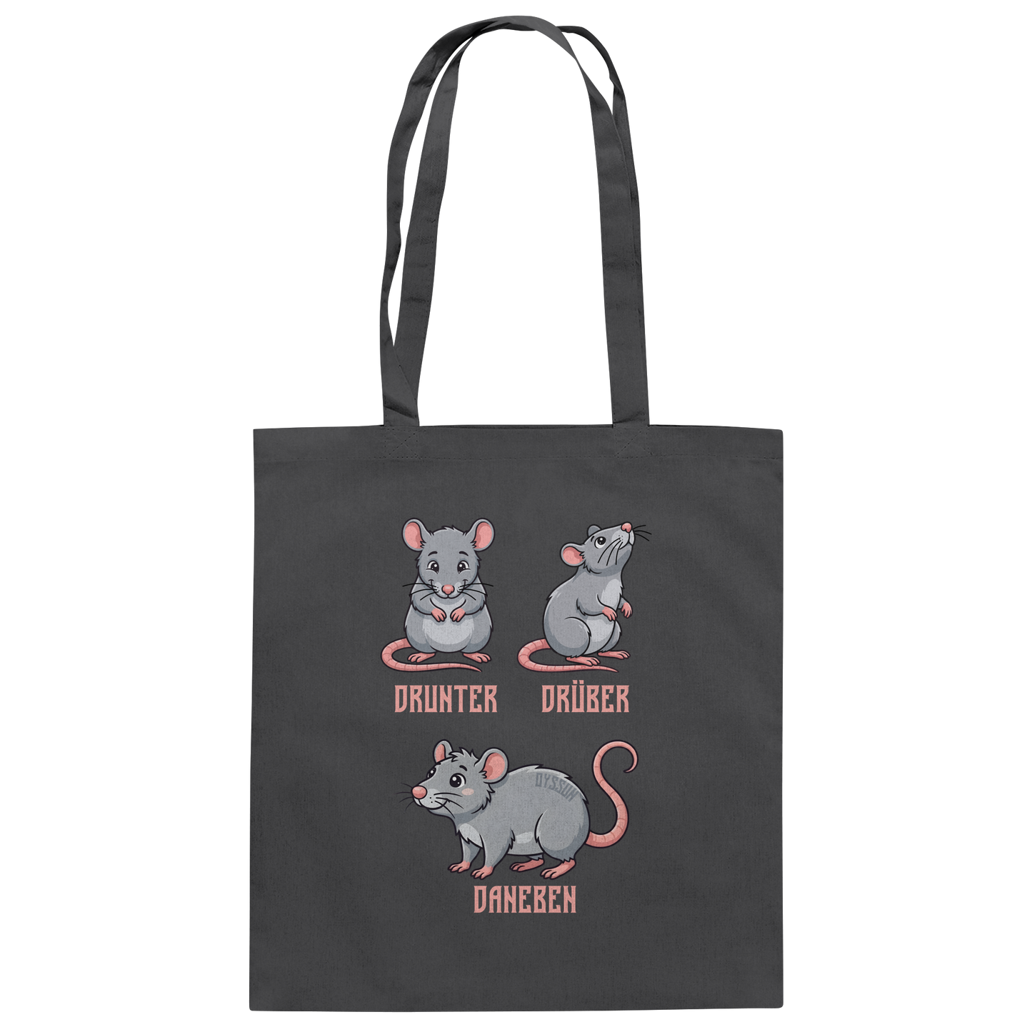 Drunter Drüber Daneben - Baumwolltasche