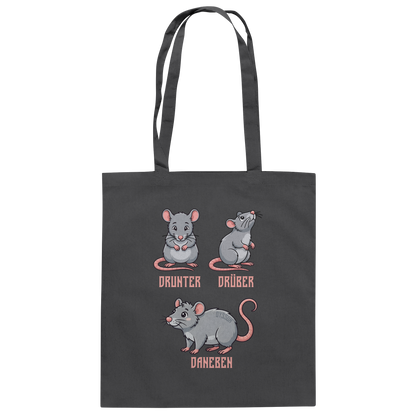 Drunter Drüber Daneben - Baumwolltasche