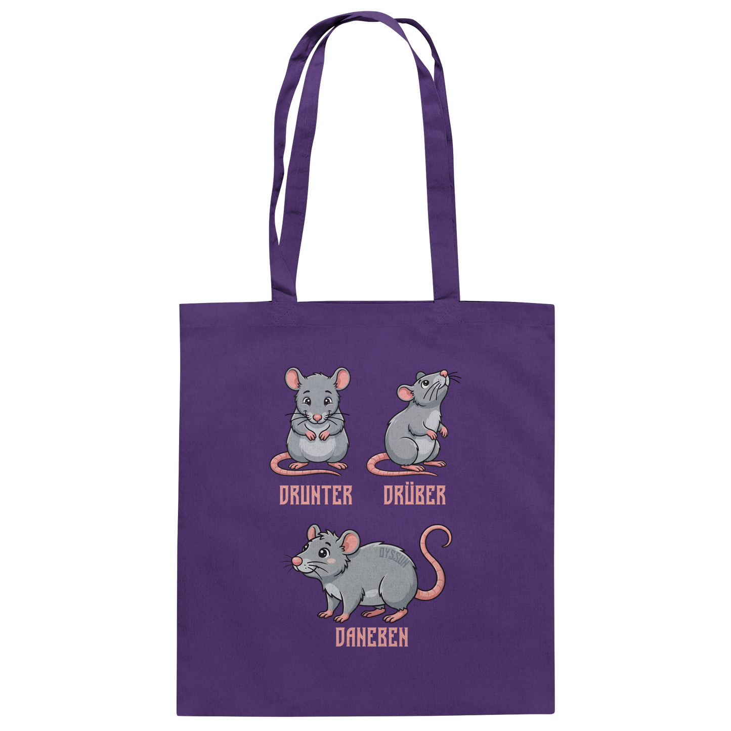Drunter Drüber Daneben - Baumwolltasche