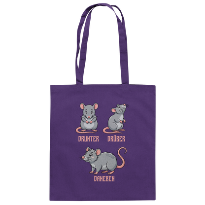 Drunter Drüber Daneben - Baumwolltasche