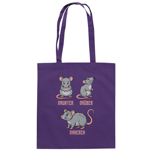 Drunter Drüber Daneben - Baumwolltasche