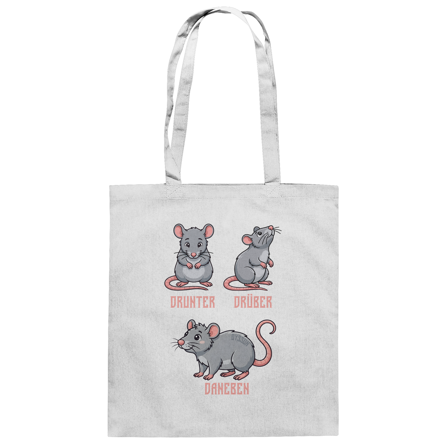 Drunter Drüber Daneben - Baumwolltasche
