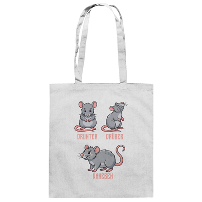 Drunter Drüber Daneben - Baumwolltasche