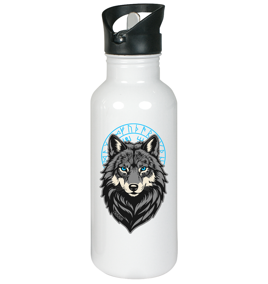 Wolf Odins - Edelstahl-Trinkflasche